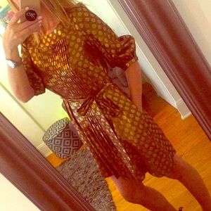 Gold and pink dress DKNY